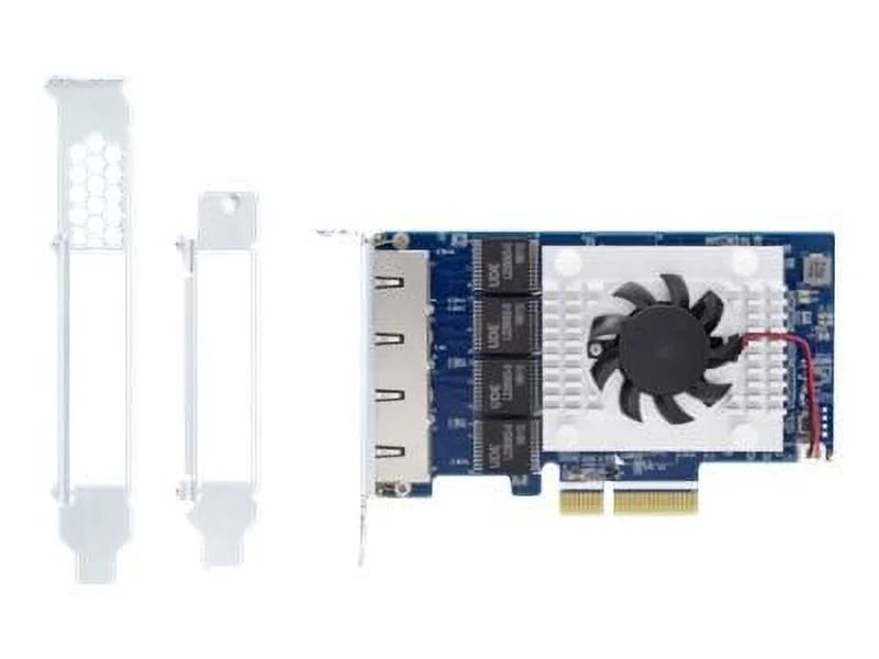 QNAP QXG-5G4T-111C - Network adapter - PCIe 3.0 x4 low profile - 5GBase-T x 5 - for QNAP TDSize-16489U R2, TSize-EC1080, EC880, TVSize-2472, 471, 671, 682, 871, 872, 882, EC880