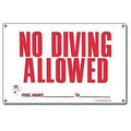 Poolmaster 40342 No Diving Allowed Sizeign for Residential or Commercial Pools: New