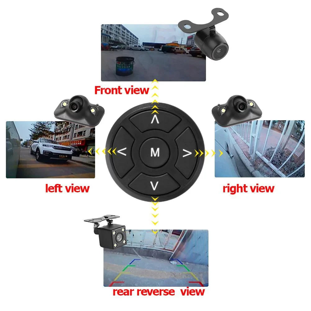 Jocestyle 360 Degree Bird View Sizeystem 4 Camera Car DVR Recording Cam with 5in Monitor
