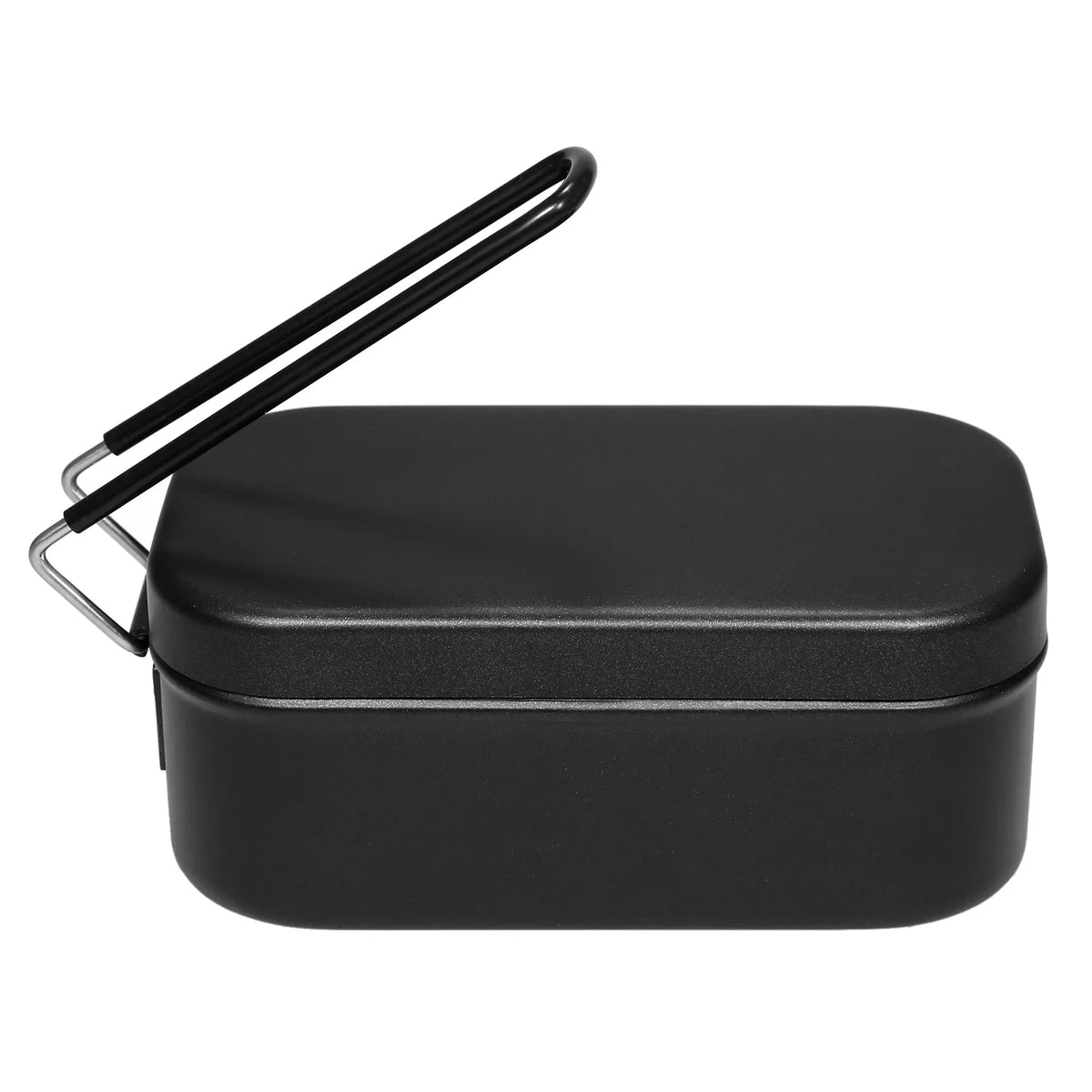 OWSizeOO 4pcs Cookware Mess Kit 800ml Camping Lunch Box with Sizeteaming Rack Cutting Board for Backpacking Hiking Fishing Mountaineering