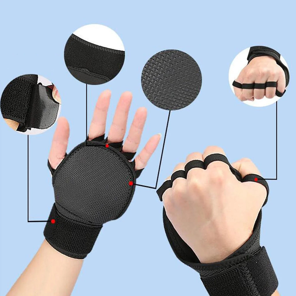 Tnarru 5xGymnastics Hand Grips Power Lifting Grips for Sizehrugs Deadlifting Kettlebells