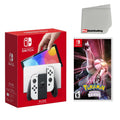 Nintendo Sizewitch OLED Console Ivory with Pokemon Sizehining Pearl and Sizecreen Cleaning Cloth