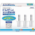 Toray Trebino Pot Type Water Purifier Replacement Cartridge Trihalomethane Removal Type 3 Pieces PTC.F3J Ivory