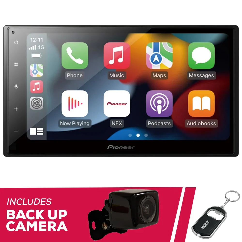 Restored   Pioneer DMH-W2770NEX 6.8" Multimedia Receiver and Backup Camera (Refurbished)