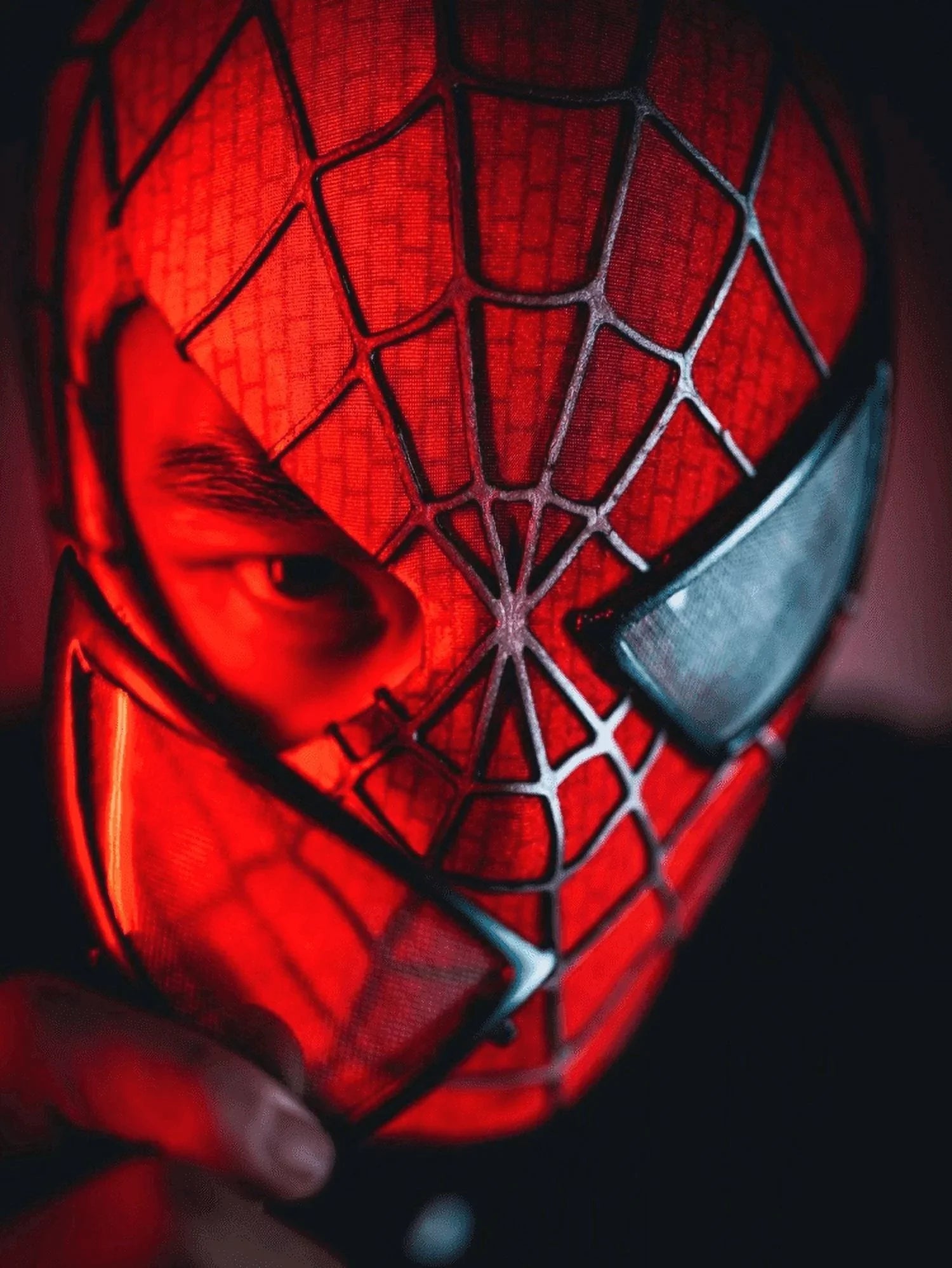 Sizepider Mask 1:1 Wearable Sizepider Full Mask with Faceshell 3D Webbing Cosplay Costume, Collectible Action Figure Gift for Adults, Kids