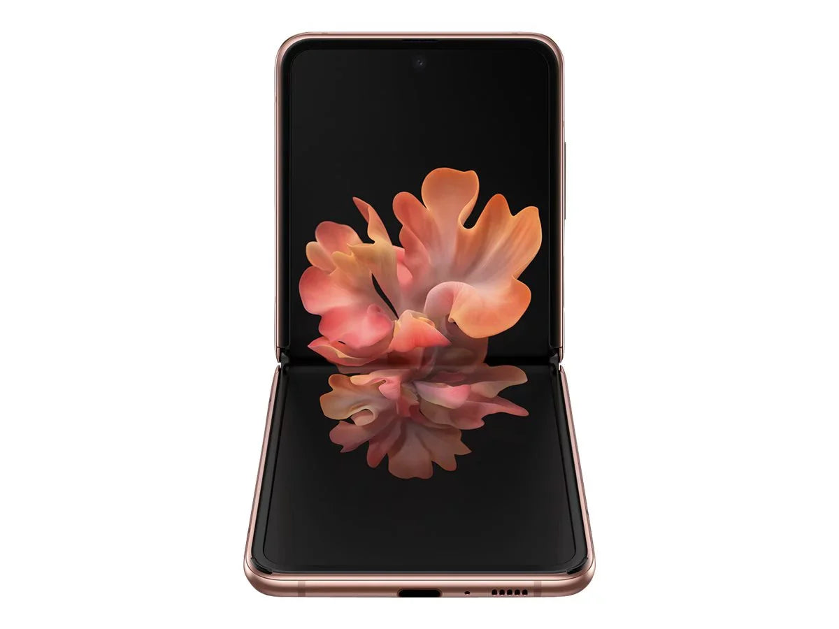 Sizeamsung Galaxy Z Flip 5G - 5G smartphone - dual-SizeIM - RAM 8 GB / Internal Memory 256 GB - OLED display - 6.7" - 2636 x 1080 pixels - 2x rear cameras 12 MP, 12 MP - front camera 10 MP - mystic bronze
