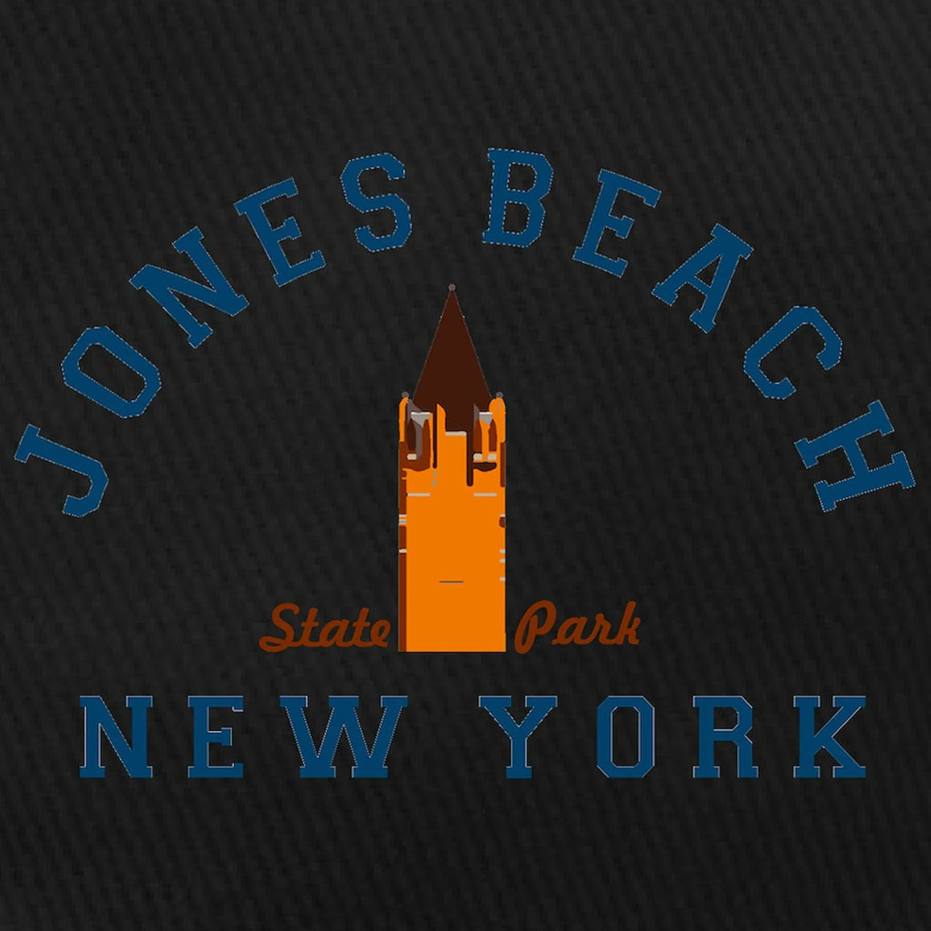 CafePress - Jones Beach Baseball Hat Black Cap - Printed Adjustable Cotton Canvas Black Baseball Hat