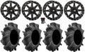 High Lifter HL10 14" Wheels Black 34" Assassinator Tires Kawasaki Teryx Mule