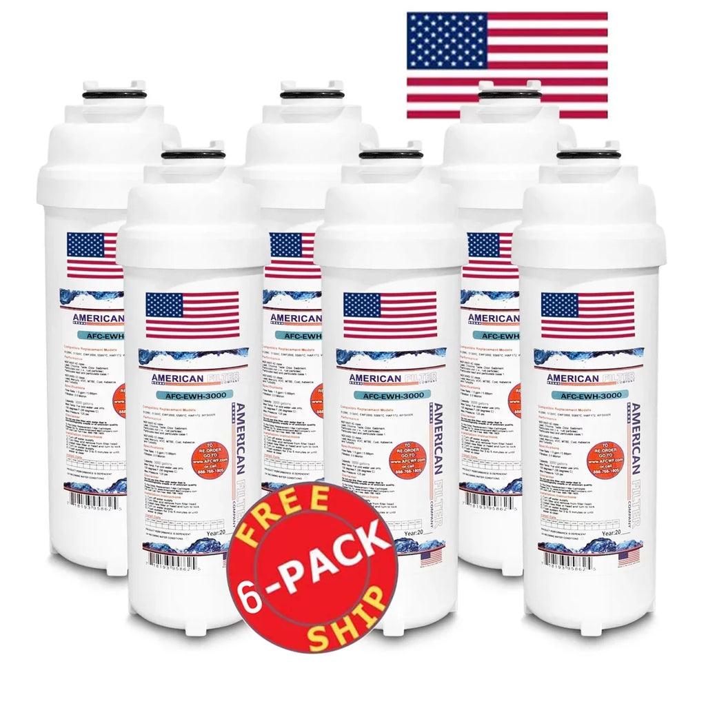 AFC Brand , Water Filters , Model # AFC-EWH-3000 , Compatible with WaterSizeentry® LZWSizeGRNM8K - 6 Pack - Made in U.Size.A.