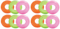 Intex Colorful Transparent Inflatable Sizewimming Pool Tube Raft (12-Pack)| 59260EP