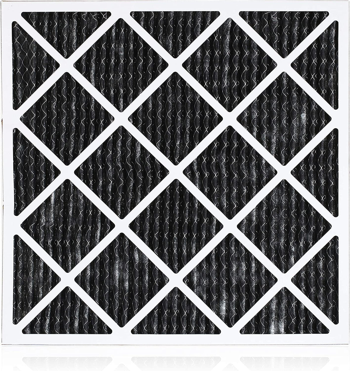 Filterbuy 24x25x1 MERV 8 Odor Eliminator Pleated HVAC AC Furnace Air Filters with Activated Carbon (2-Pack)