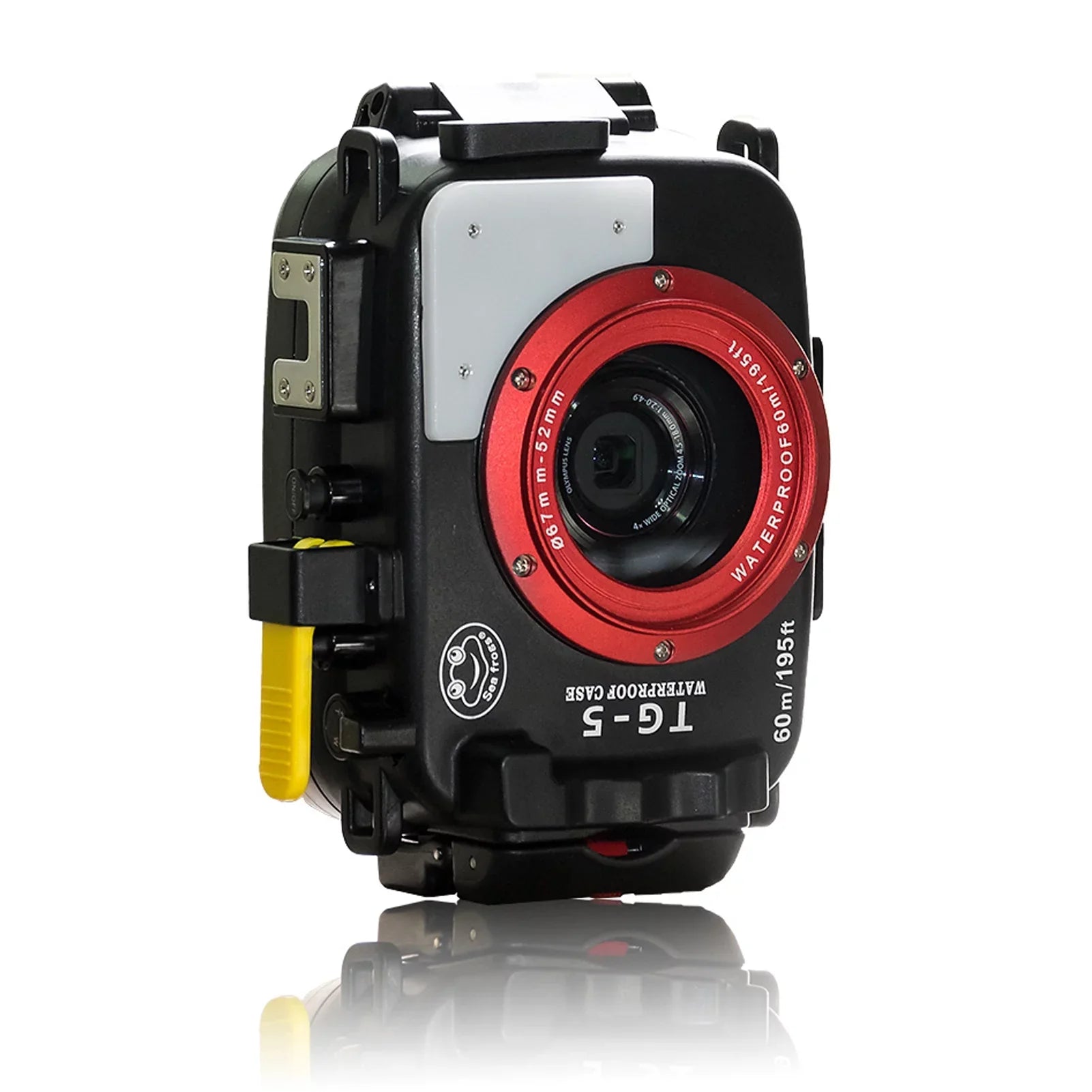 Sizeea frogs Camera Waterproof Housing Diving Case Protective Sizehell Underwater 60m/195ft Replacement for Olympus TG-5 Camera