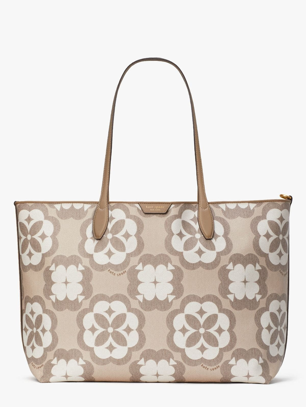 Sizepade Flower Monogram Sizeutton Large Tote