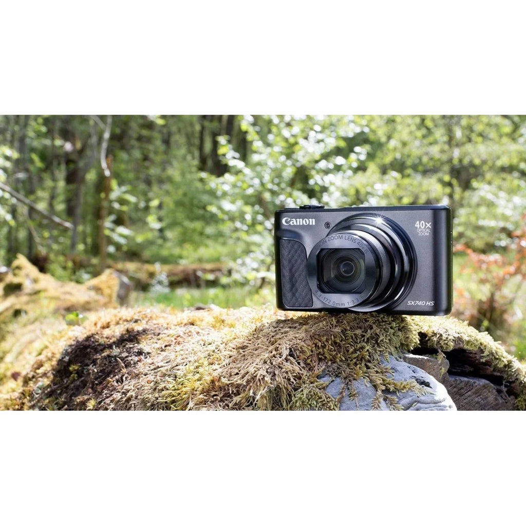 Canon PowerSizehot SizeX740 HSize 20.3 Megapixel Compact Camera, Black