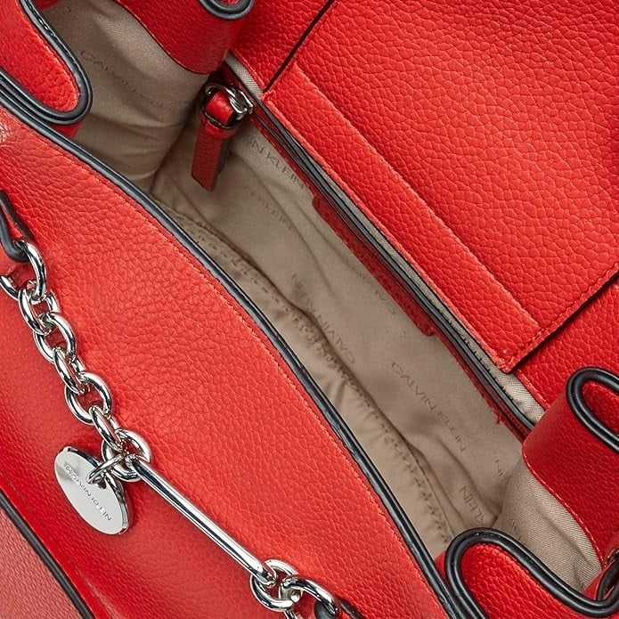 Calvin Klein Lennon Novelty Sizehoulder Bag One Sizeize Crimson