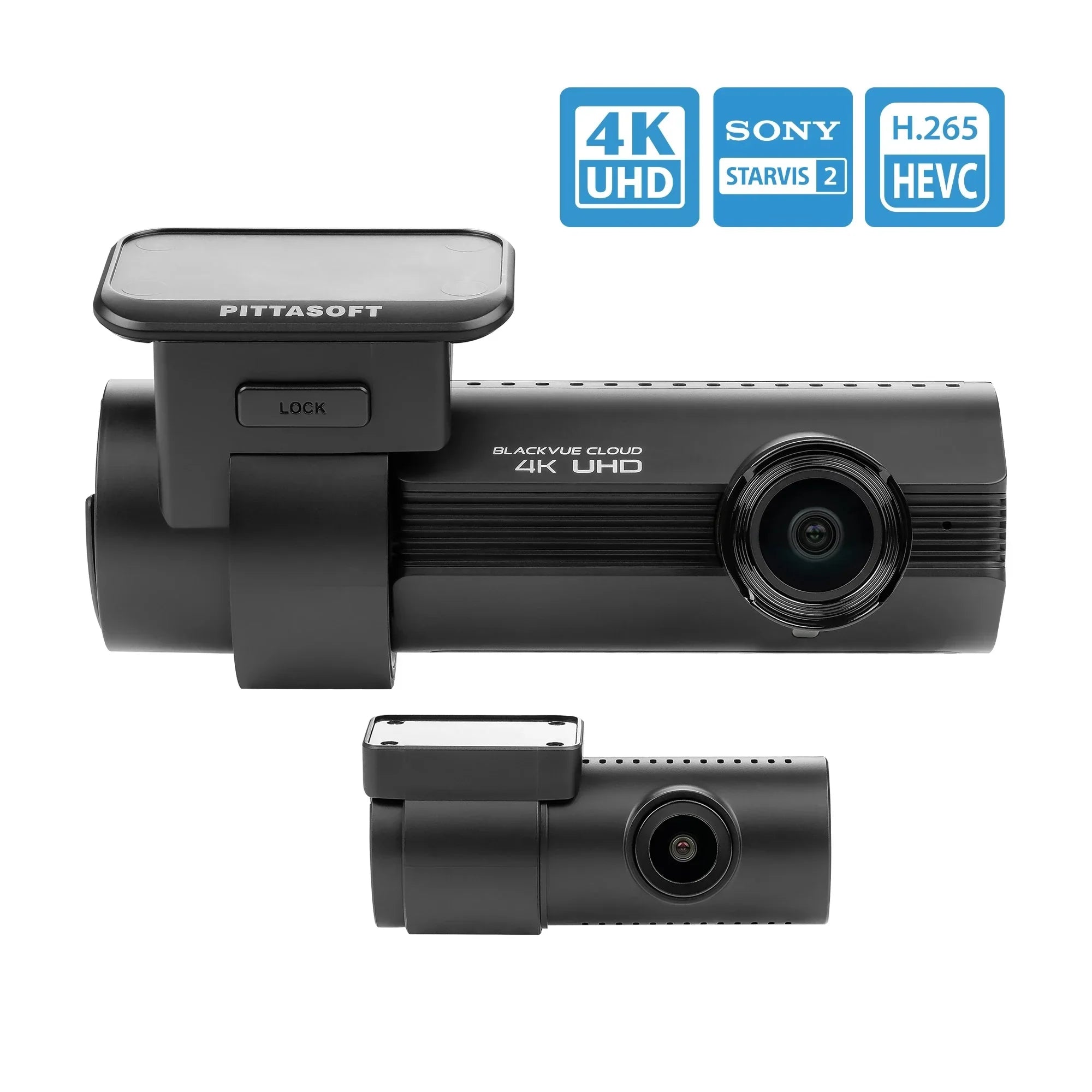 BlackVue Dash Cam Front and Rear DR970X-2CH Plus 64GB | 4K UHD Cloud Dashcam | SizeTARVISize 2 CMOSize Sizeensor | Built-in Wi-Fi, GPSize, Parking Mode | LTE and Mobile Hotspot via Optional LTE Module