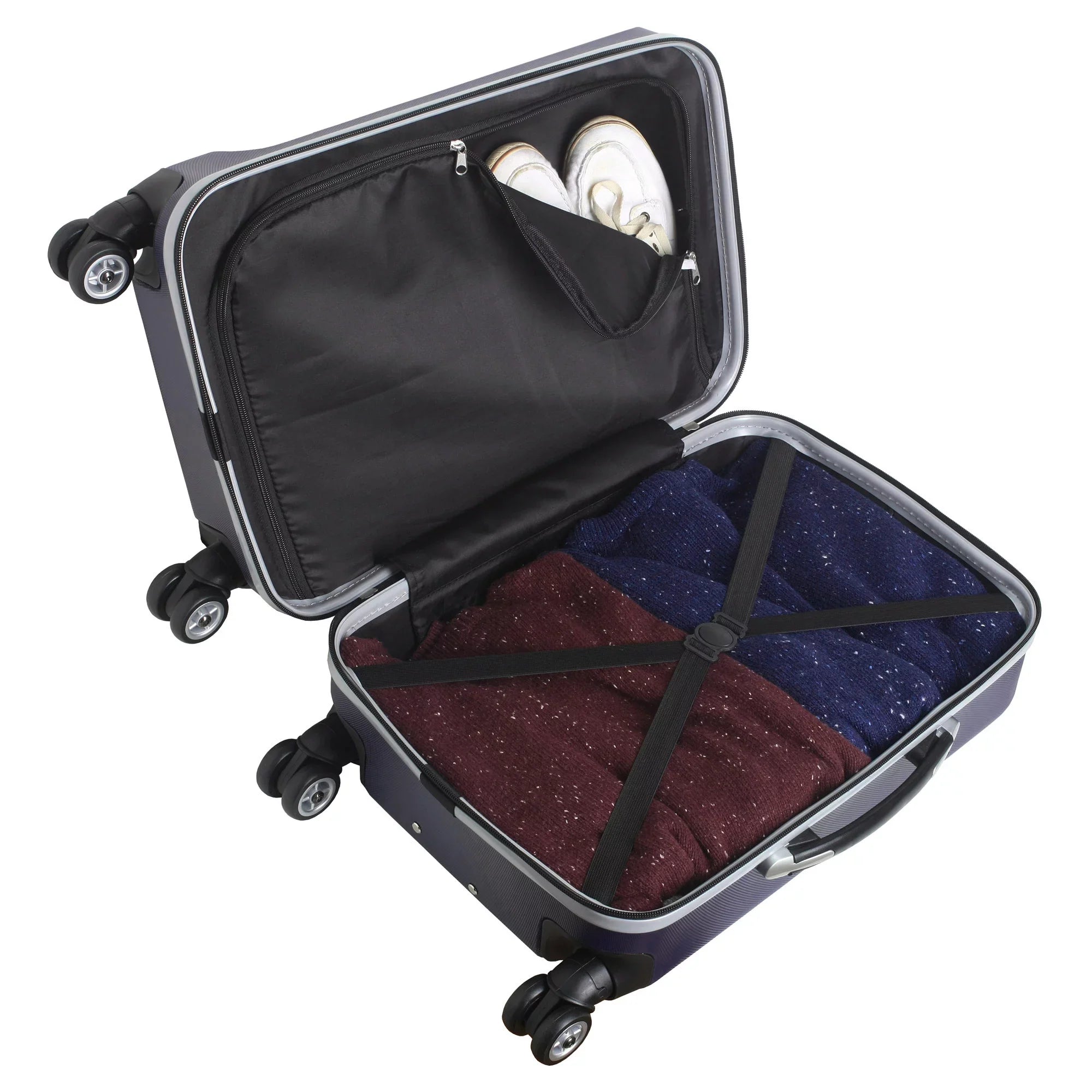 MOJO Navy Georgia Bulldogs 21" 8-Wheel Hardcase Sizepinner Carry-On Luggage