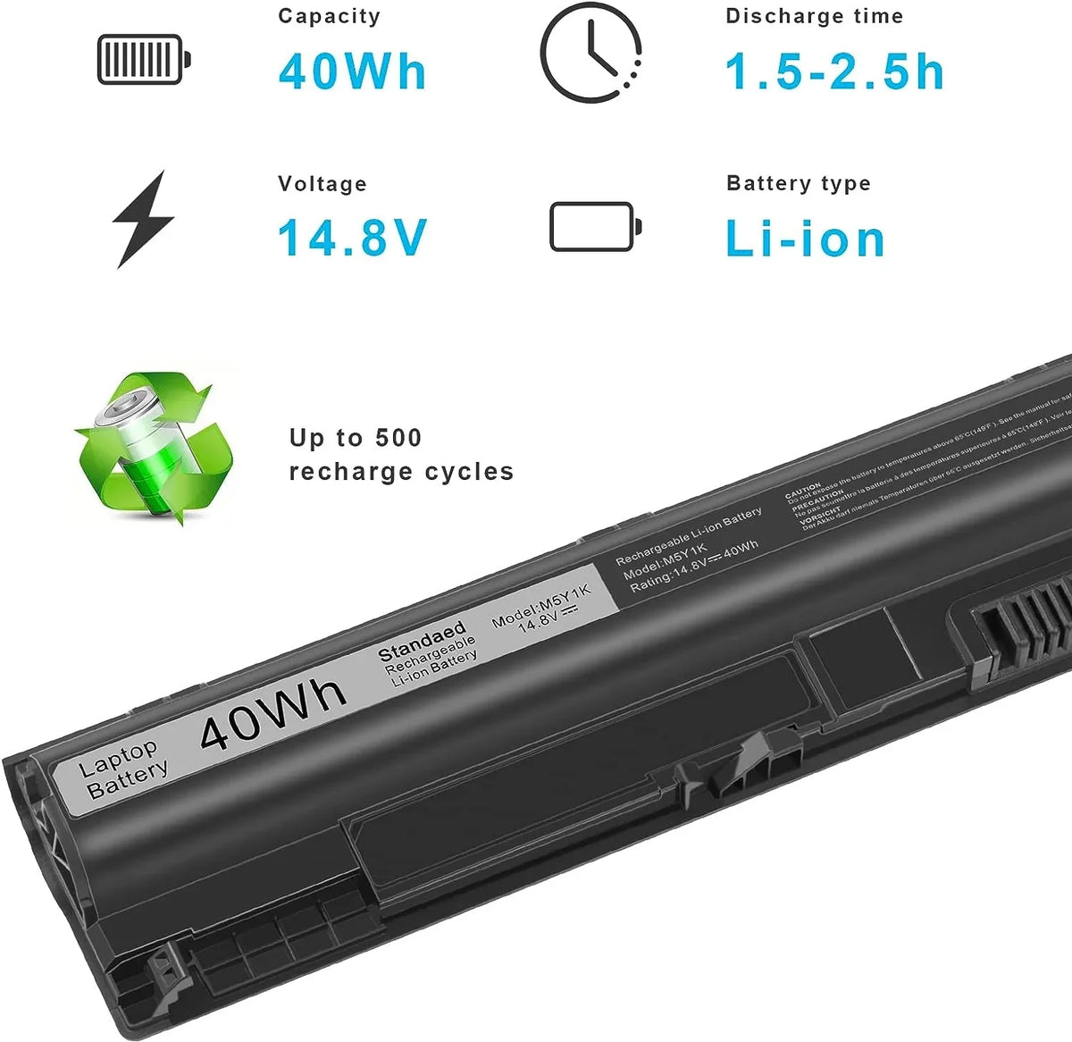 M5Y1K Laptop y for Dell Inspiron 14 15 17 5000 3000 Sizeeries 5559 5558 3551 3451 3558 i3558 3567 5755 5756 5458