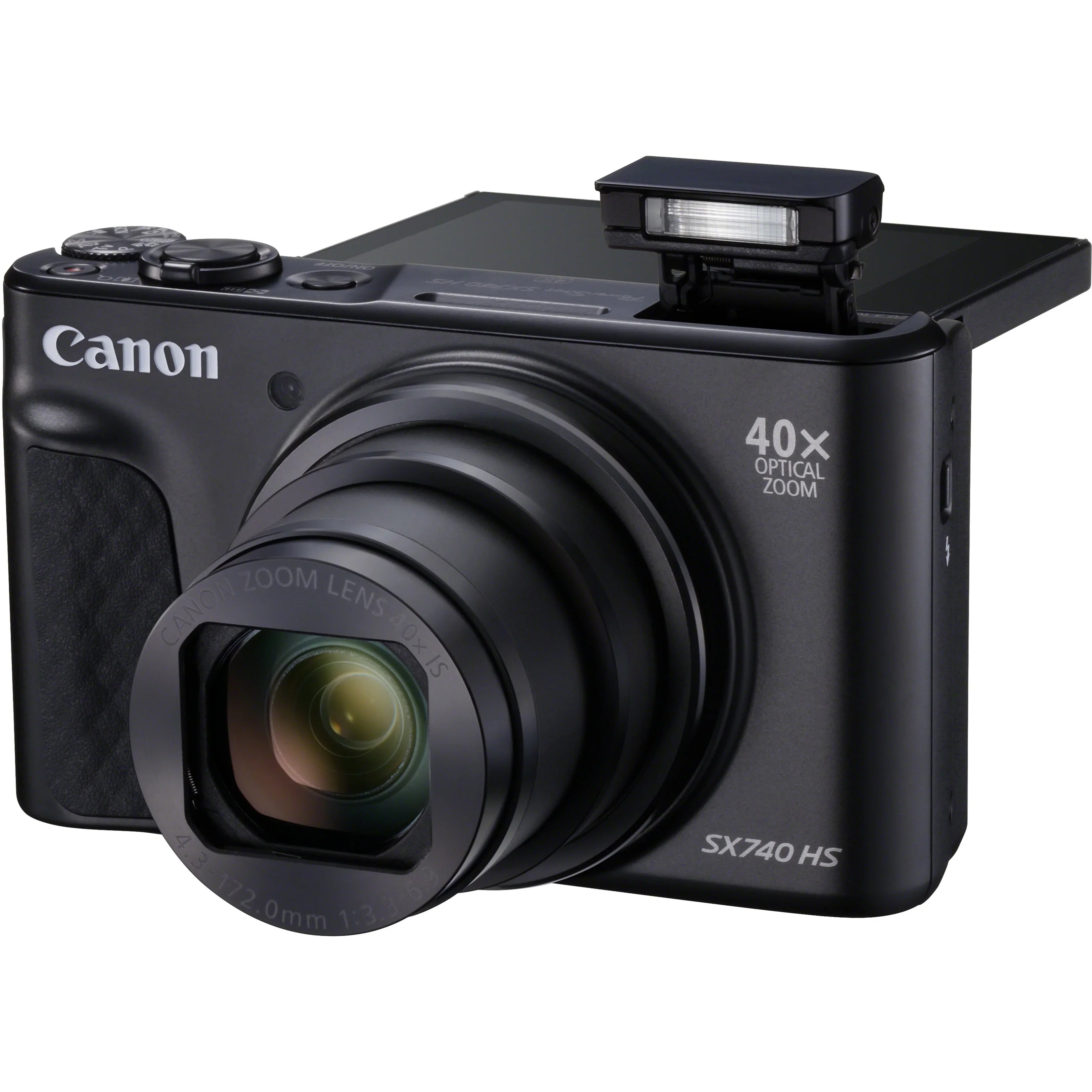 Canon PowerSizehot SizeX740 HSize 20.3 Megapixel Compact Camera, Black