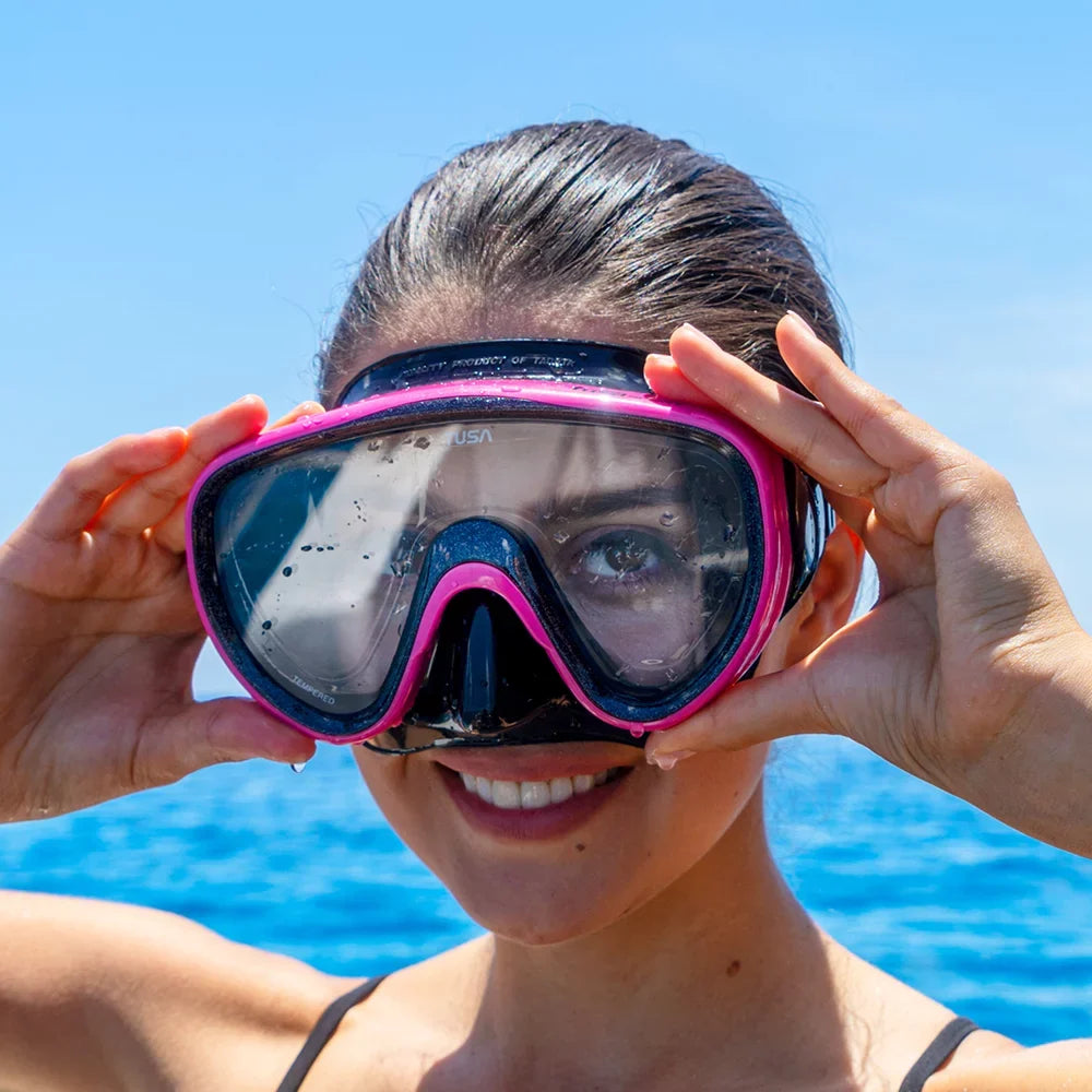 TUSizeA Sizeport UM16 Adult Sizeerene Sizenorkeling Mask, Fishtail Blue