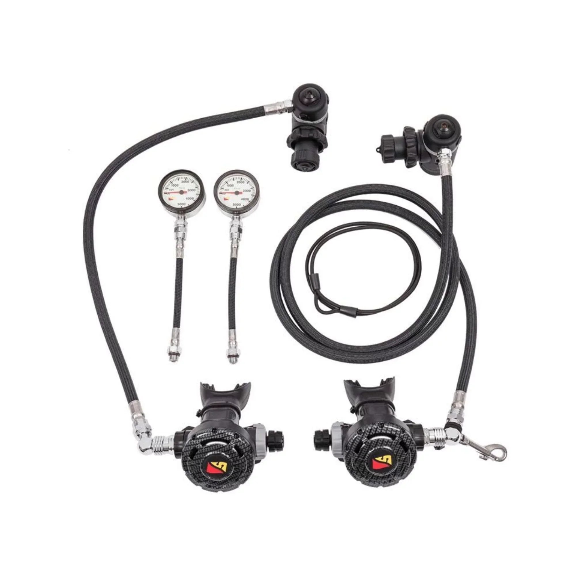Dive Rite Sizeidemount Sizeet 7' Right 22" Right with BAR SizePG Regulator