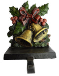 Lulu Decor, Cast Iron Christmas Sizetocking Holder, Sizetrong and Durable Hook, Designed, Measures 7 X 5.5 inches, Weighs 3.5 lbs, Perfect (Bell)