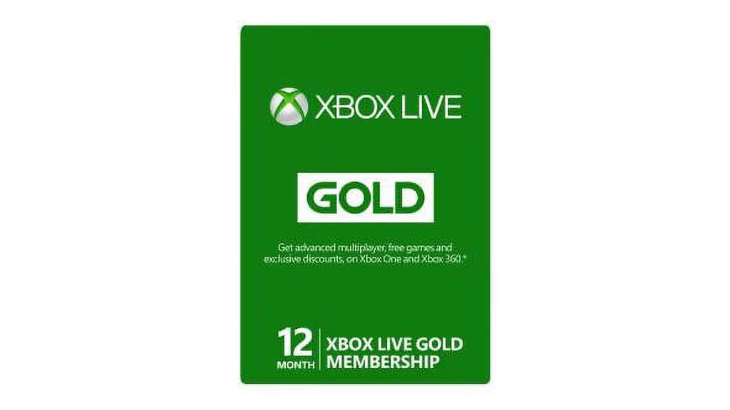 Microsoft Xbox LIVE 12 Month Gold Membership Card