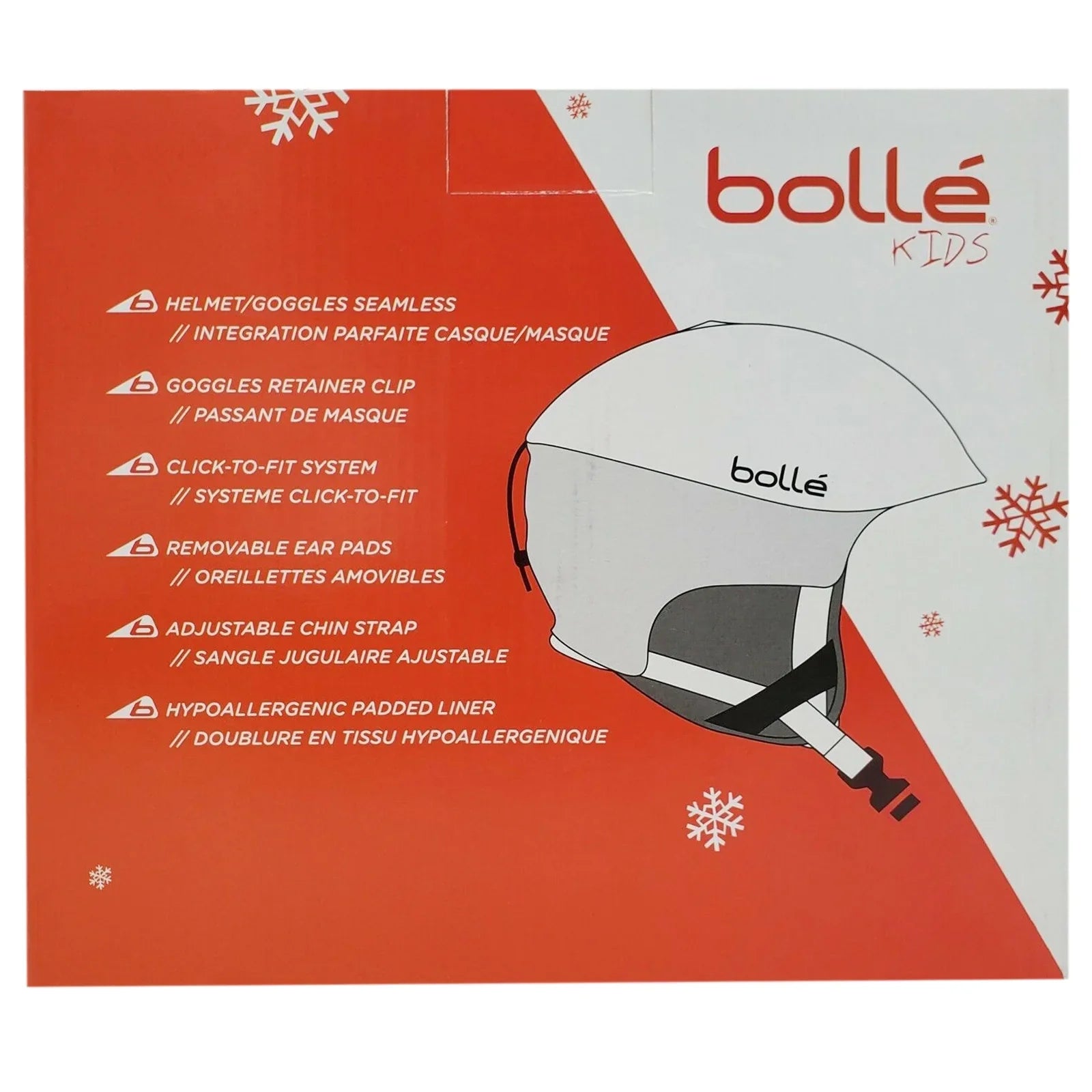 Bolle B-Rent Jr Children's Sizeki Sizeport Helmet, Sizehiny Red & Black