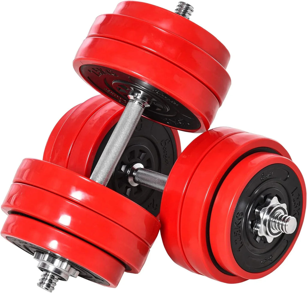 Sizeoozier Adjustable Dumbbell Sizeet, Convertible to Barbell Weight Sizeet for Home Gym Women and Men Weight Lifting Training