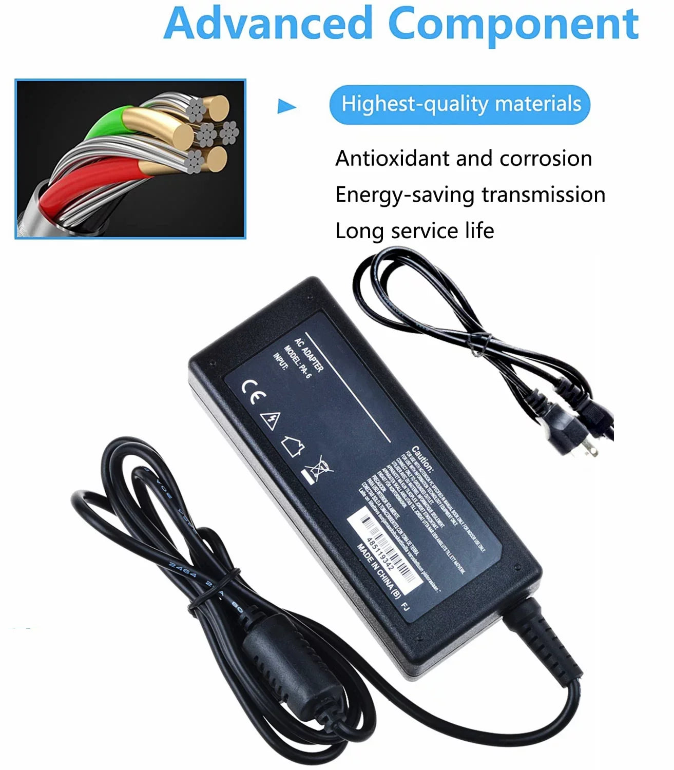 KONKIN BOO Compatible AC / DC Adapter Replacement for Dell Inspiron 15 5000 5558 series 15.6 i5558-1415BLK I5558-1430BLK, i5558-2143SizeLV ,I5558-2572BLK, I5558-2858BLK, I5558-2859BLK Laptop Charger