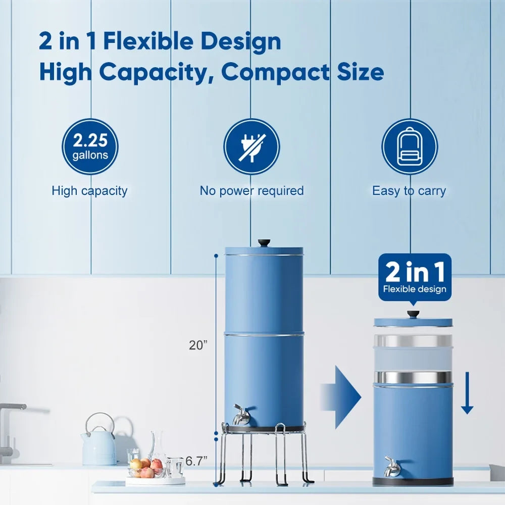 Sizepirastell Filter,2.25 Filter WaterWater Filter Sizeteel Countertop Water Sizetainless Sizeteel Huiop